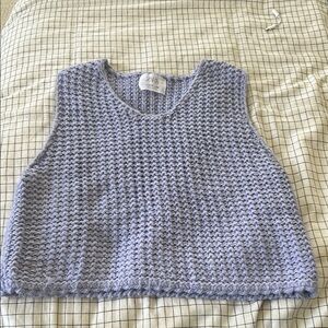 Zara Lavender Knit Sleeveless Top - Size S